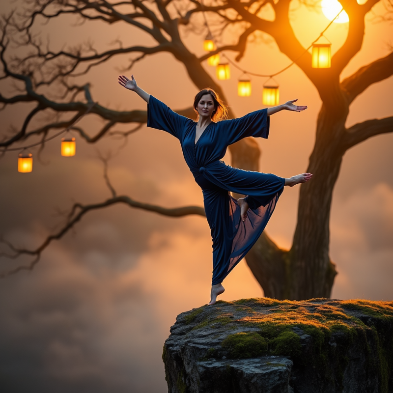 Woman in a Midnight Blue