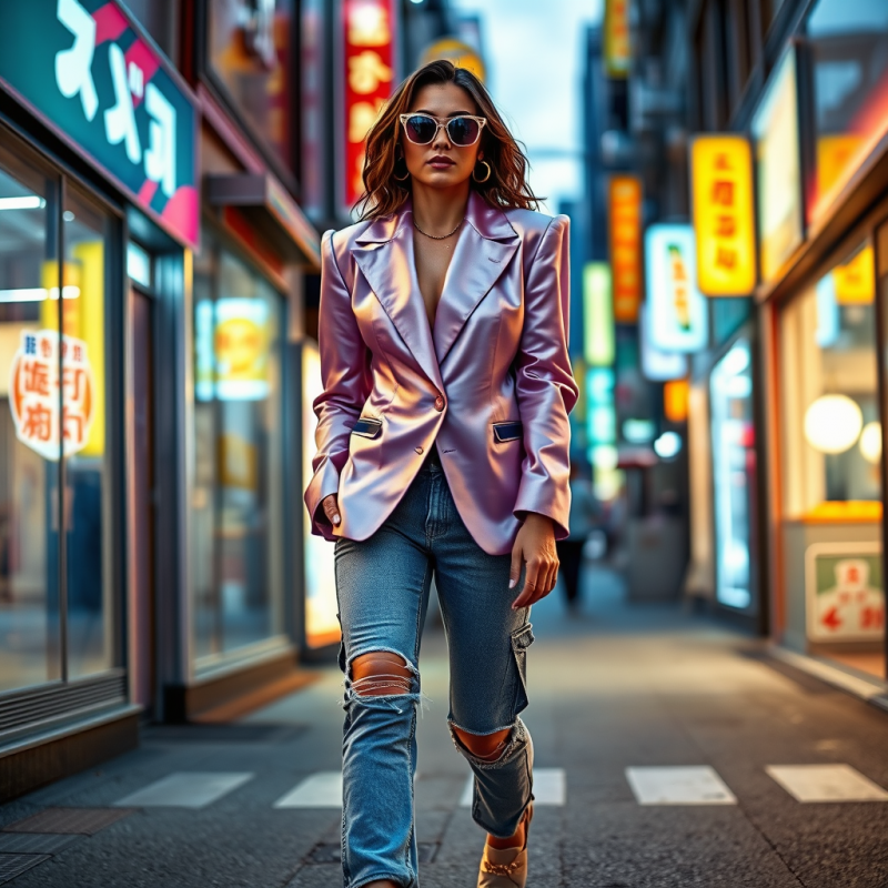 Woman in a Shimmering