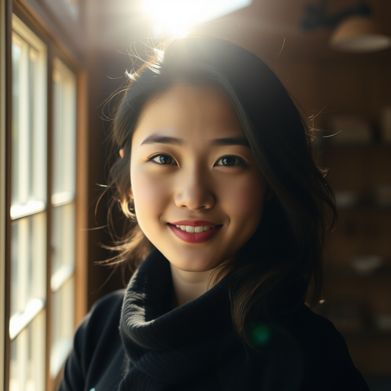 Young Professional Confident Portrait Natural Lighting He...