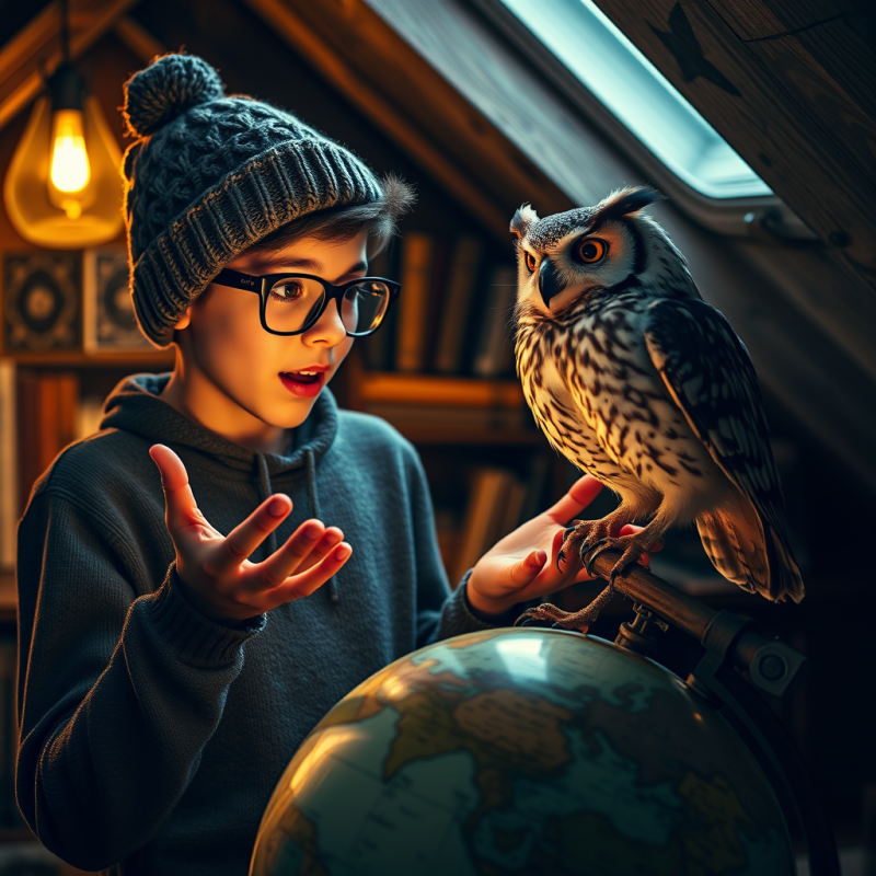 Young Student in a Cozy