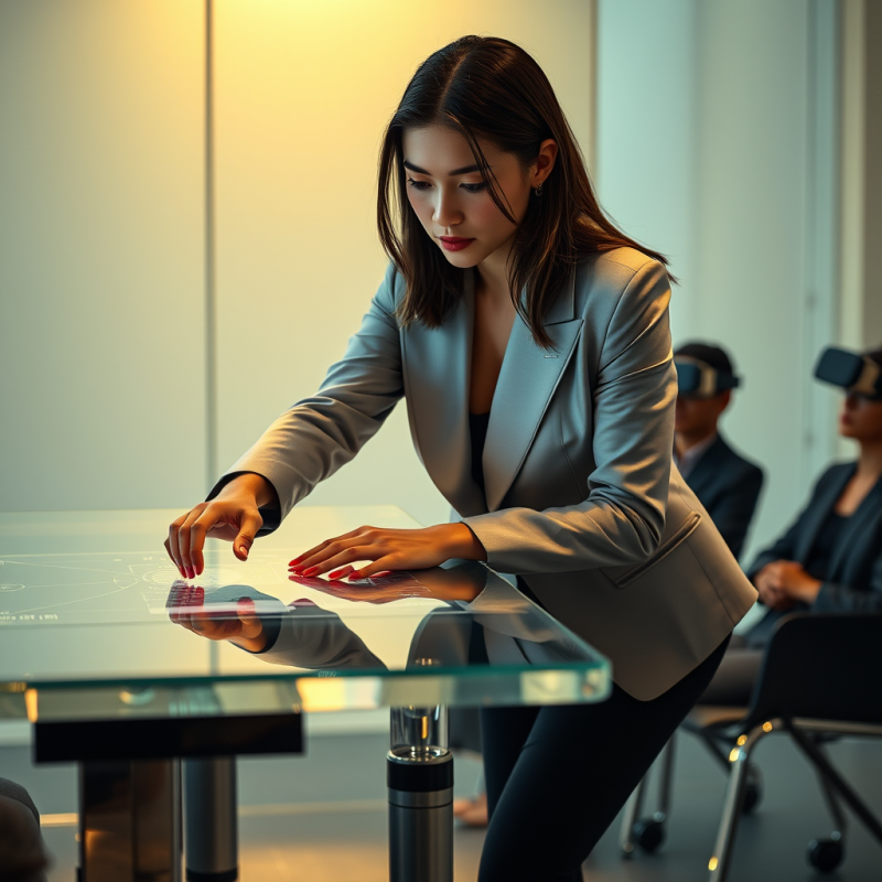 Young Woman in a Sleek