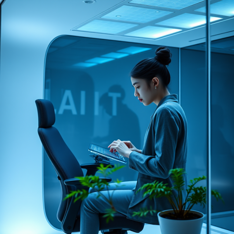 Young Woman in a Sleek