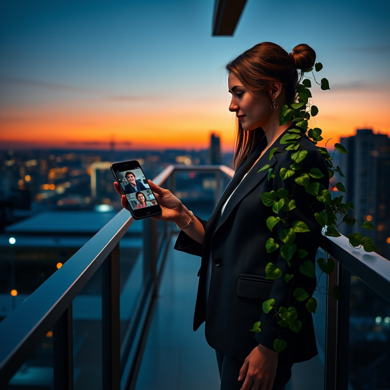 Professional Woman with Smartphone