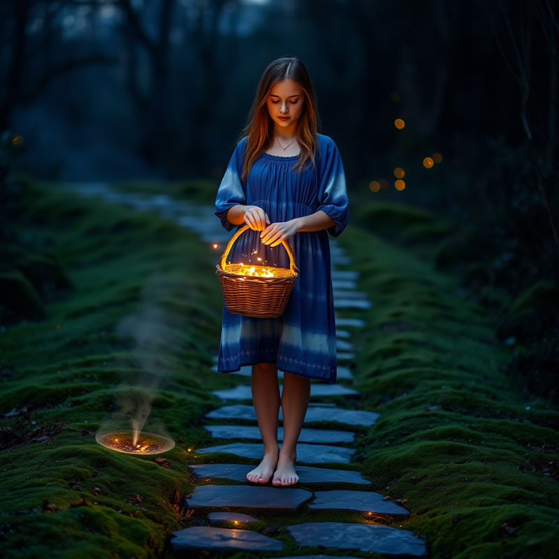 Young Woman in a Vibrant