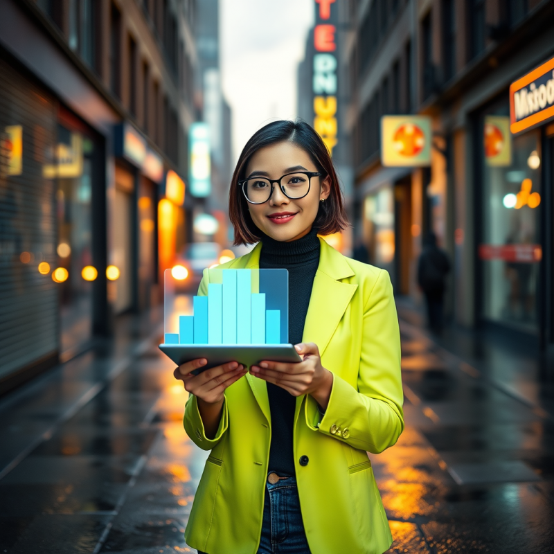Young Woman with Glasses