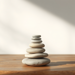 Zen Stones Balanced Stack Meditation Minimal Calm
