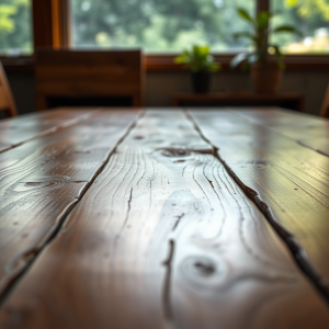 Wooden Table Surface Rustic Warm Brown Texture