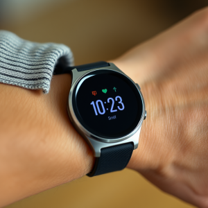 Wearable Fitness Tracker On Wrist Health Technology