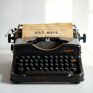 Antique Typewriter With Aged Paper Nostalgic Writing