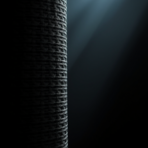 Woven Carbon Fiber Texture In Dramatic Light