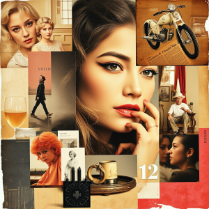 Mixed Media Collage With Vintage Elements And Texture