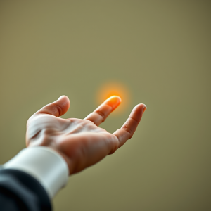 Robot Hand Touching Human Hand Ai Technology Concept