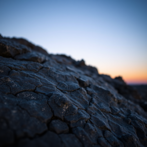 Volcanic Rock Texture With Obsidian Veins